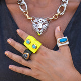 anillos y colgante bisutería mujer