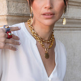 Collares cortos mujer CHAINET Moneda