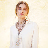 Light Blue Long Atida Necklace