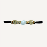Pulsera con seda elástica miz color negro