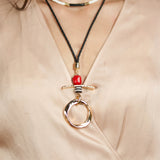 Light Blue Long Atida Necklace