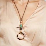 Light Blue Long Atida Necklace