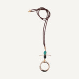 Light Blue Long Atida Necklace