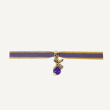 pulsera ajustable lila