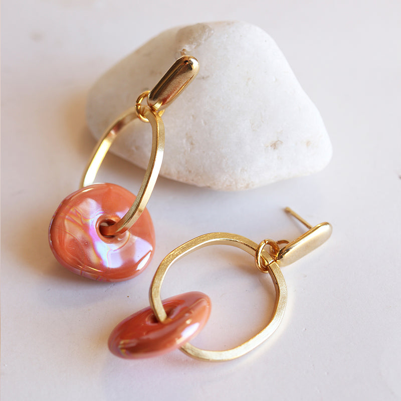 Boucles d'oreilles longues CLAY