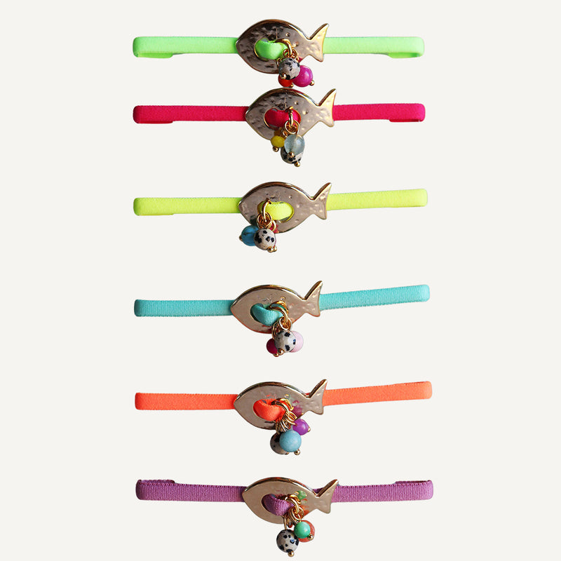 Bracelet Poisson Fluorescent Satiné