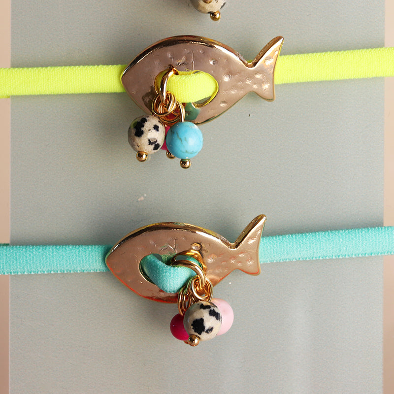 Bracelet Poisson Fluorescent Satiné