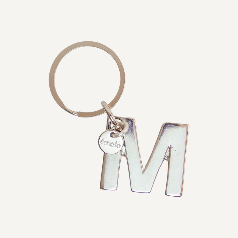 Silver Letter Keychain