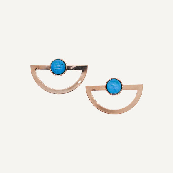 Yellow Brasen Earrings