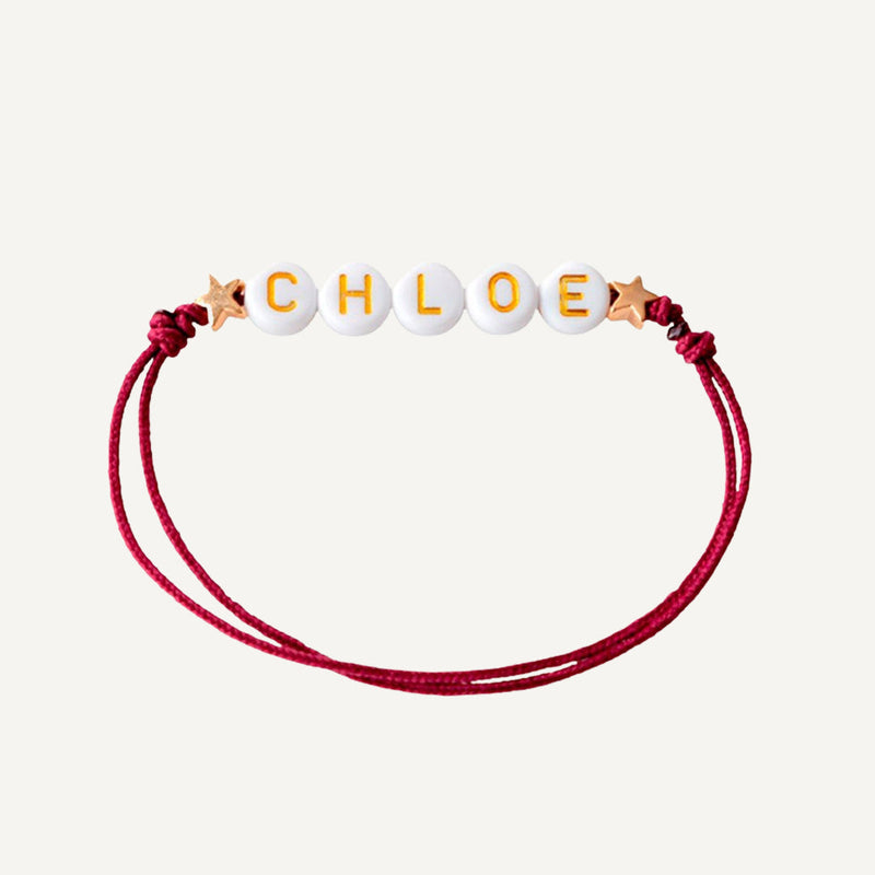 Personalized Chenille Bracelet