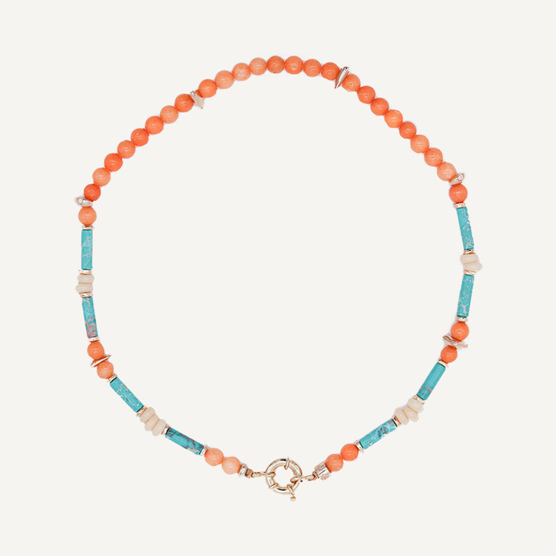 Turquoise Brasen Necklace